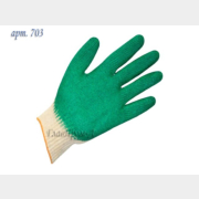Перчатки хлопчатобумажные с латексным покрытием размер S КОНТИНЕНТ-СИТИ От минимальных рисков (703)