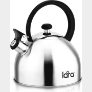 Чайник со свистком 2,5 л LARA LR00-65 серебристый матовый (30635)