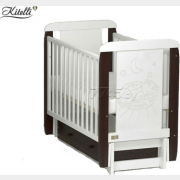 Кроватка детская KITELLI (KITO) Micio продольный маятник белый с венге