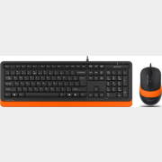 Комплект клавиатура и мышь A4TECH Fstyler F1010 Black/Orange