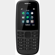 Мобильный телефон NOKIA 105 Dual SIM 2019 черный (16KIGB01A01)