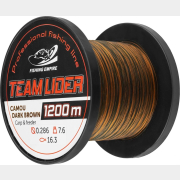 Леска монофильная LIDER Camou Dark Brown 0,37 мм/1200 м (CDB-0370)