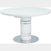 Стол кухонный SIGNAL Stratos белый лак 120-160х120х76 см (STRATOSBB120)
