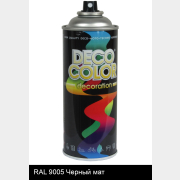 Краска аэрозольная универсальная DECO COLOR Decoration 9005 черный матовый 400 мл (10150)
