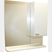 Шкаф с зеркалом для ванной САНИТАМЕБЕЛЬ Лотос 101.700 правая