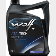 Моторное масло 10W60 синтетическое WOLF VitalTech M 5 л (16128/5)