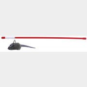 Игрушка для кошек TRIXIE Удочка-дразнилка с пищащей плюшевой мышью 47 см (4547)