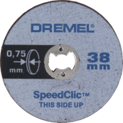 Диск отрезной для гравера по металлу 38 мм DREMEL SC409 5 штук (2615S409JB)