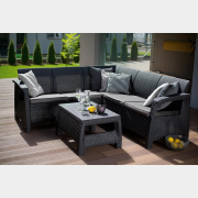 Комплект мебели садовой KETER Corfu Relax Set графит (227816)