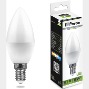 Лампа светодиодная E14 FERON LB-570 C37 9 Вт 4000K (25799)