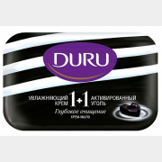 Крем-мыло туалетное DURU 1+1 Увлажняющий крем & Активированный уголь 80 г (9261110171)