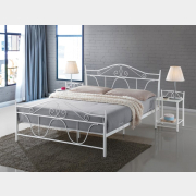 Кровать двуспальная SIGNAL Denver белый 160x200 см (DENVER160B)