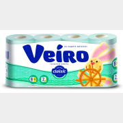 Бумага туалетная VEIRO Classic Морской бриз 8 рулонов (984192)