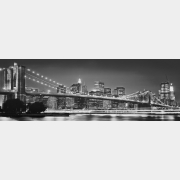 Фотообои бумажные KOMAR Cities New york brooklyn bridge 368x127 см (4-320)