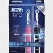 Набор подарочный ORAL-B Зубная щетка электрическая Smart4 4900/D601.525.3H тип 3767 2 штуки (4210201398233)