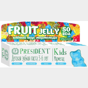 Зубная паста детская PRESIDENT KIDS Fruit Jelly со вкусом мармелада с 3 лет 50 мл (9880281)