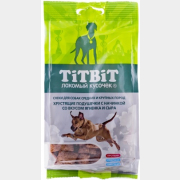 Лакомство для собак средних и крупных пород TITBIT Хрустящие подушечки с ягненком и сыром 95 г (4690538012826)