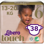 Подгузники LIBERO Touch 6 Extra Large 13-20 кг 38 штук (7322541071039)