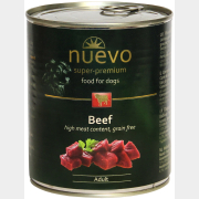 Влажный корм для собак NUEVO говядина консервы 800 г (95005)