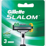 Кассеты сменные GILLETTE Slalom 3 штуки (7702018867851)