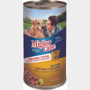 Влажный корм для собак MORANDO Miglior Сlassic Line курица и индейка консервы 1250 г (8007520011549)