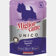 Влажный корм для собак MORANDO Miglior MC Unico ягненок пауч 100 г (8007520024501)