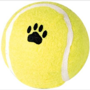 Игрушка для собак BEEZTEES Мяч теннисный с отпечатком лап d 6,5 см желтый (8712695003786)