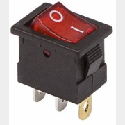 Выключатель клавишный ON-OFF REXANT Mini красный с подсветкой (36-2170)
