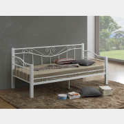 Кровать односпальная SIGNAL Kenia белый 90х200 см (KENIA90B)