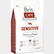Сухой корм для собак BRIT Care Sensitive оленина с картофелем 3 кг (132746)
