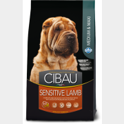 Сухой корм для собак FARMINA Cibau Sensitive Medium & Maxi ягненок 12 кг (8010276031044)