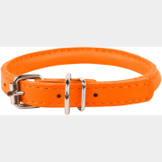 Ошейник для собак COLLAR Glamour Круглый 8 мм 25-33 см оранжевый (22414)