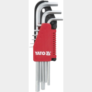 Набор ключей шестигранных 1,5-10 мм 9 предметов длинных YATO (YT-0501)