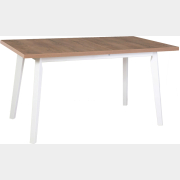 Стол кухонный DREWMIX Oslo 5 дуб лефкас/белый 140-180x80x75 см (65571)