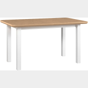 Стол кухонный DREWMIX Wenus 2 S дуб натуральный/белый 140-180x80x76 см (69884)