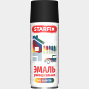 Краска-эмаль аэрозольная универсальная черный матовый 9011 STARFIX 520 мл (SM-103039-1)