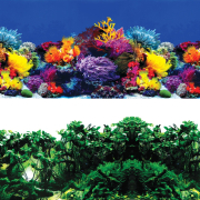 Фон для аквариума LAGUNA 8001/8002 Обитатели рифа/Джунгли 40×80 см (74064090)