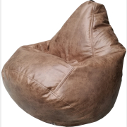 Кресло-мешок FLAGMAN Груша Макси экокожа коричневый (Г2.3-111)