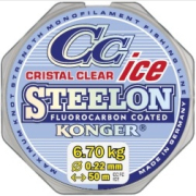 Леска монофильная KONGER Steelon Cristal Clear Fluorocarbon Ice 0,14 мм/50 м (239-050-014)