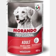 Влажный корм для собак MORANDO Professional говядина консервы 405 г (8007520099622)