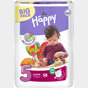 Подгузники BELLA Baby Happy 5 Junior 12-25 кг 58 штук (BB-054-JU58-016)