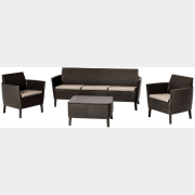 Комплект мебели садовой KETER Salemo 3-sofa Set коричневый (238591)