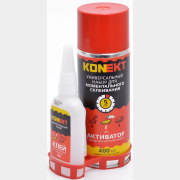 Суперклей KONEKT-100 двухкомпонентный (клей 100 г + отвердитель 400 мл)