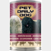 Влажный корм для собак PET DAILY Dog говядина консервы 415 г (БП000005856)