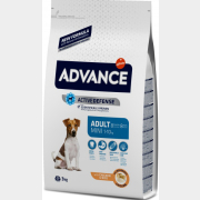Сухой корм для собак ADVANCE Adult Mini курица с рисом 3 кг (8410650150185)