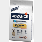 Сухой корм для собак ADVANCE Mini Sensitive лосось с рисом 7,5 кг (8410650215167)