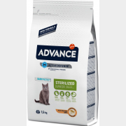 Сухой корм для стерилизованных кошек ADVANCE Young Sterilised 1,5 кг (8410650174501)