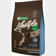 Сухой корм для стерилизованных кошек NATURE'S PROTECTION Lifestyle Grain Free Sterilised белая рыба 1,5 кг (NPLS45802)