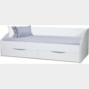 Кровать односпальная ОЛМЕКО Фея 2.0 симметричная белый/белый 90х200 см