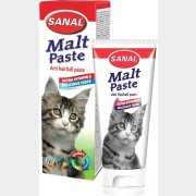 Добавка для кошек SANAL Malt Paste Выведение шерсти 100 г (8711908960106)